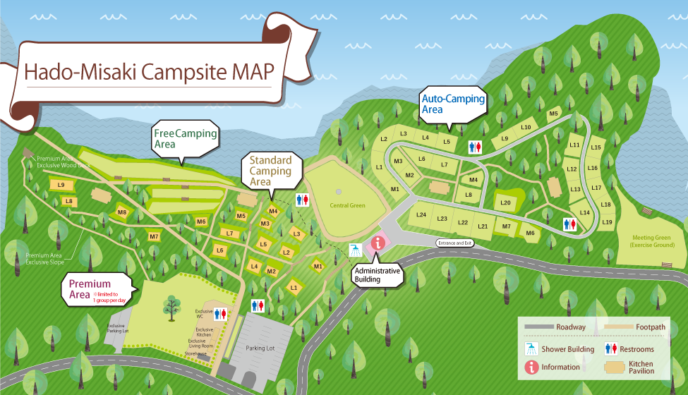 Hado-Misaki Campsite MAP